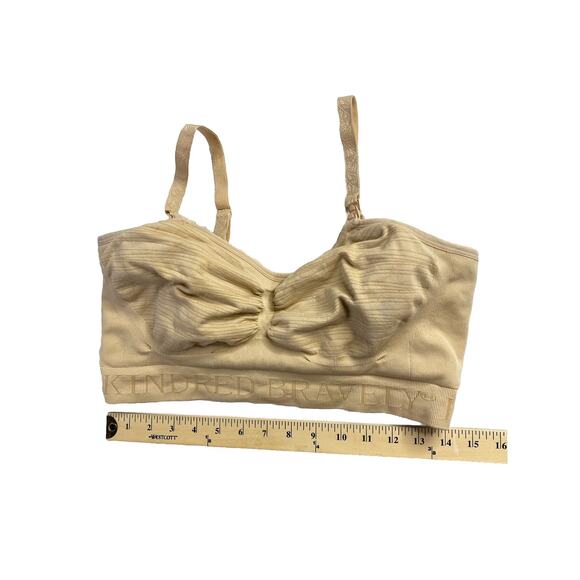 Kindred Bravely Sublime Nursing Bra Brand Busty Large Beige Nylon Spandex - Picture 3 of 4